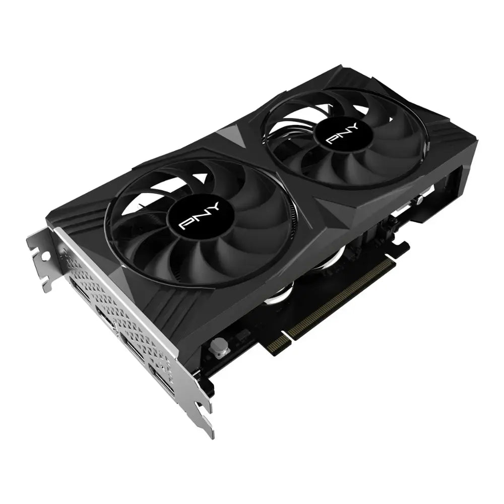 PNY - Видеокарта NVIDIA GeForce RTX 4060 8 ГБ OC GDDR6 PCIe Gen 4 x16 с двумя вентиляторами