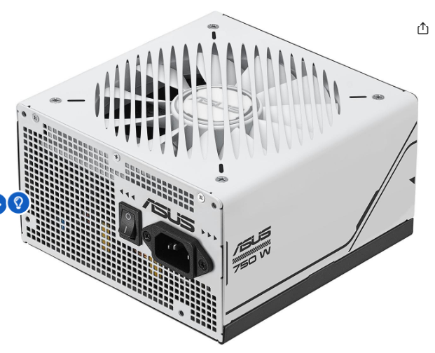 ASUS Prime 750W Gold (750 Watt, ATX 3.0 Compatible, Fully Modular Power Supply, 80+ Gold Certified, Dual Ball Bearings, Two Color Options in One, 8-Year Warranty)