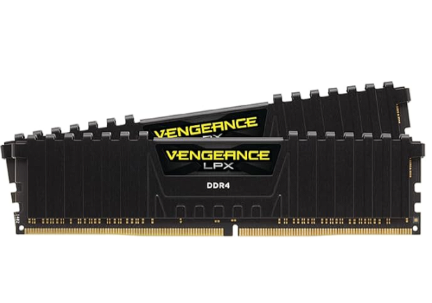 CORSAIR VENGEANCE LPX DDR4 RAM 32GB (2x16GB) 3200MHz CL16-20-20-38 1.35V Intel AMD Desktop Computer Memory - Black (CMK32GX4M2E3200C16)