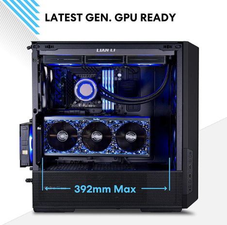 LIAN LI LANCOOL 216RX Black Steel / Tempered Glass ATX Mid Tower Computer Case ,2x 16 cm ARGB Fans Included ----LANCOOL 216RX