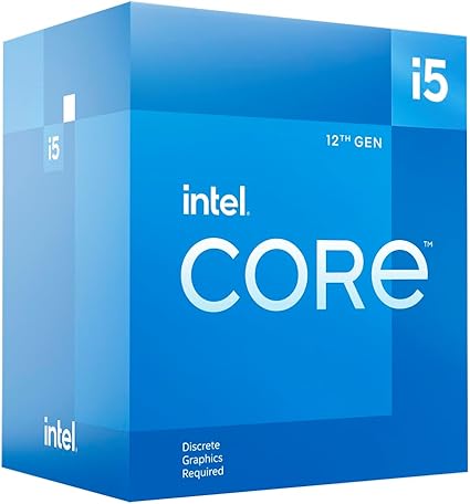 Intel Core i5-12400F Alder Lake CPU LGA 1700 2.5 GHz 6-Core 65W 18MB Cache Desktop Processo