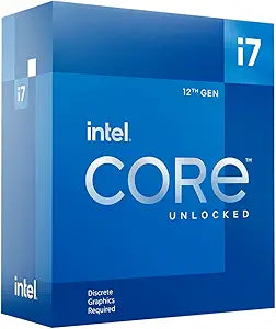 Intel® Core™ i7-12700KF, 12-Core Desktop Processor (8P+4E) up to 5.0GHz, LGA1700 125W 600 Series Chipset