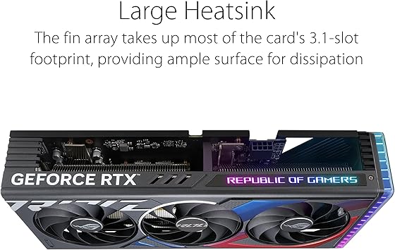 بطاقة الرسوميات للألعاب ASUS ROG Strix GeForce RTX™ 4060 OC Edition (PCIe 4.0، 8GB GDDR6، DLSS 3، HDMI 2.1a، DisplayPort 1.4a، تصميم مروحة Axial-tech، Aura Sync، تقنية 0dB)