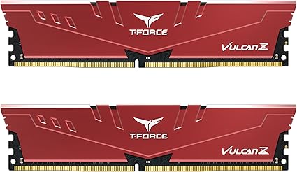 TEAMGROUP T-Force Vulcan Z DDR4 DRAM 16GB Kit (2x8GB) 3200MHz Desktop Memory Module (PC4-25600) CL16 Ram (Gray