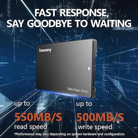 fanxiang S101 128GB SSD SATA III 6Gb/s 2.5" Internal Solid State Drive, Read Speed up to 550MB/sec, Compatible with Laptop and PC Desktops(Black)