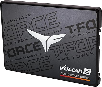 TEAMGROUP T-FORCE VULCAN Z 1TB SLC Cache 3D NAND TLC 2.5 Inch SATA III Internal Solid State Drive SSD