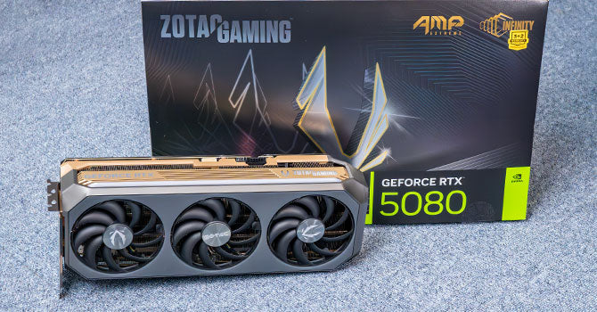 ZOTAC Nivdia Geforve RTX 5080 - وحدة معالجة الرسومات 16 جيجابايت